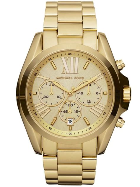 michael kors bradshaw chronograph gold-coloured|michael kors gold tones.